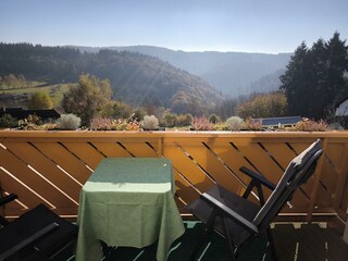Aussicht vom Balkon