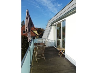 Apartment SunWest Dachterrasse Balkon