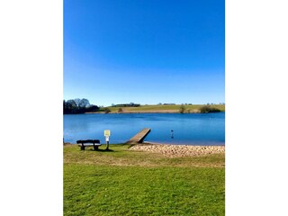 sunbathing lawn Nehmser lake