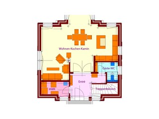 Casa de vacaciones Dranske Plano de planta 40