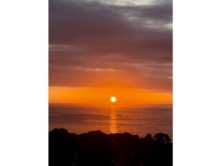 Ausblick aus dem Apartment auf den Sonnenaufgang