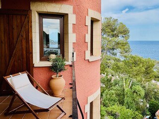 Balkon mit Meeresblick