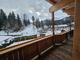 Die Aussicht vom Balkon