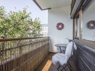 Balkon Gartenblick vom Schlafzimmer "Marilyn".
