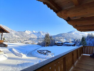 traumhafte Aussicht vom Balkon