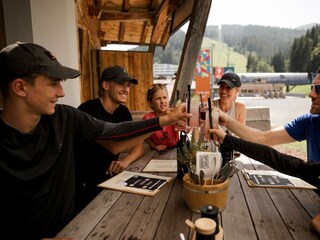 Terrasse Lunch Familie