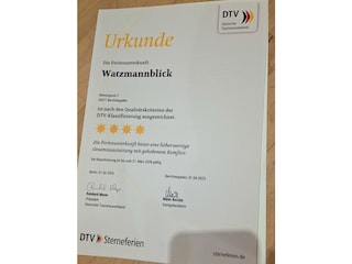 DTV Klassifizierungsurkunde 4 Sterne
