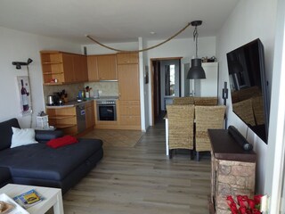 Wohnzimmer und Küche