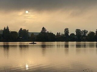 Gegen Abend am Trais-Horloffersee