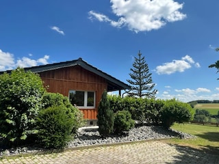 Außenansicht Alpaka Cottage