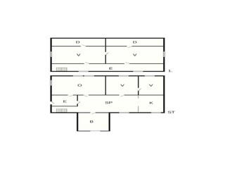 Vakantiehuis Sandøy Grondplan 6