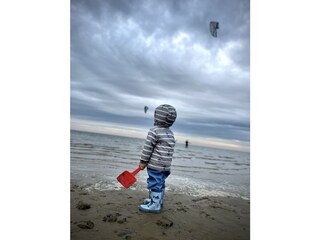 Strand bei windigem Wetter