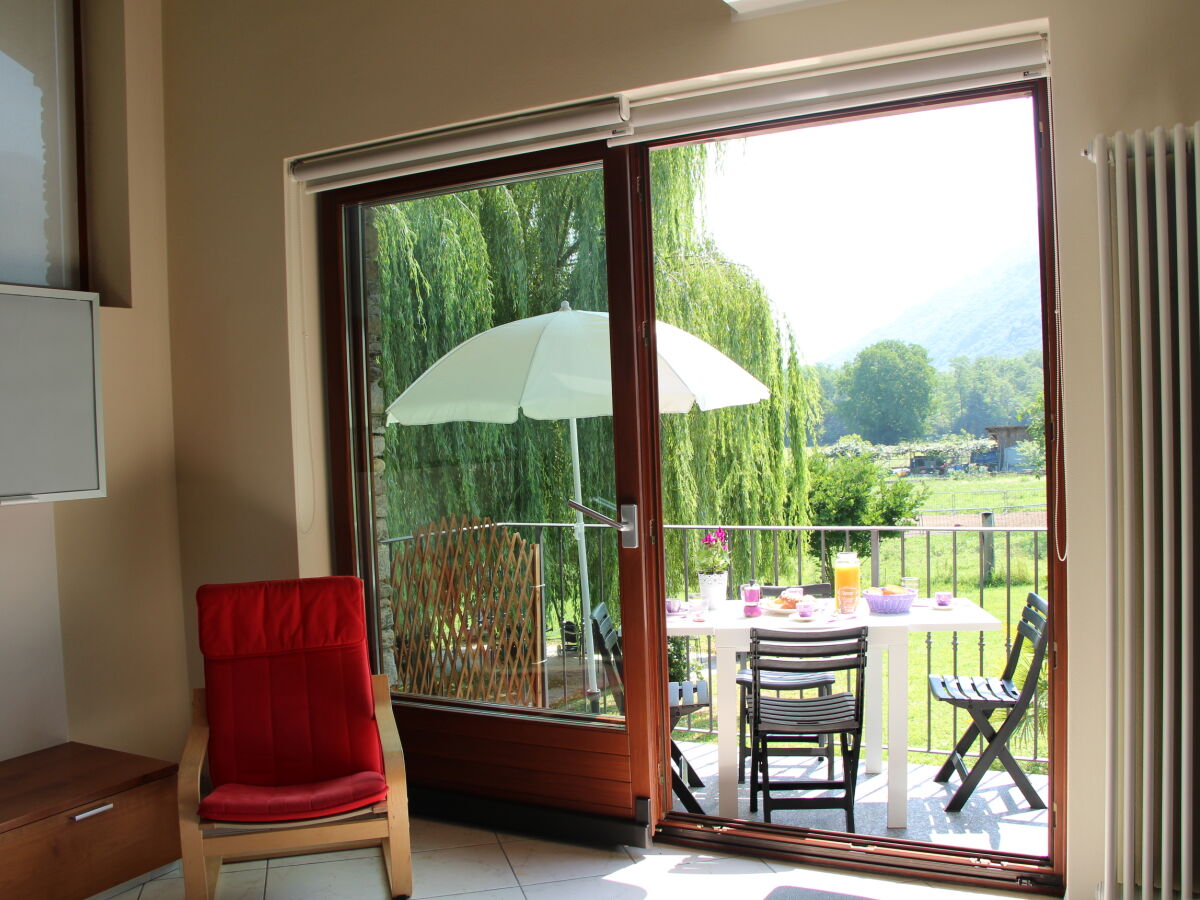 Living room and balcony