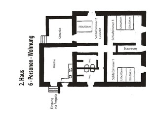 Appartamento per vacanze Montecatini Val di Cecina Pianta del piano 13
