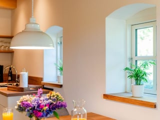 Essbereich mit Blick in den Garten