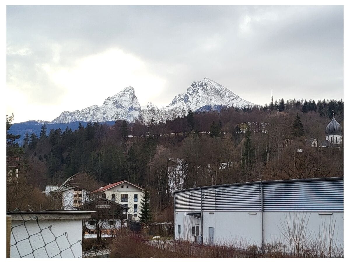 Der Watzmann - Blick vom Eingang und von der Terrasse