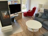 Living room with fireplace