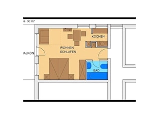 Ferienwohnung Bad Reichenhall Grundriss 1