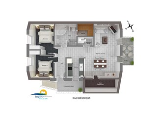 Appartamento per vacanze Nordhorn Pianta del piano 40