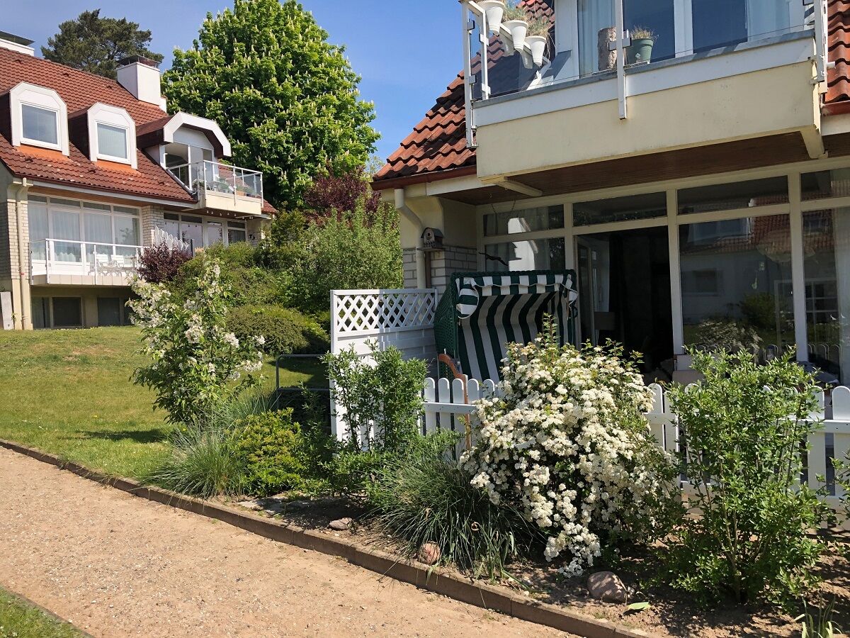 Strandkorb auch auf Terrasse