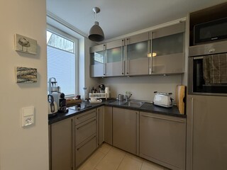 Küche mit Gewürzen