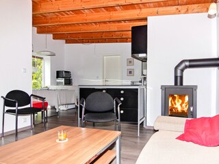 Wohnzimmer mit Kaminofen