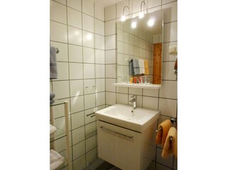 Apartment "Huuskoppel", bathroom with shower, modernised in 2013