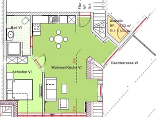 Grundriss der Ferienwohnung Sonneneck