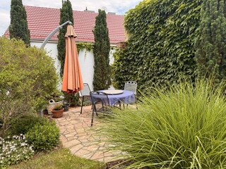 Sitzecke im Gemeinschaftsgarten