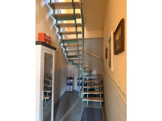 Treppe zur Ferienwohnung