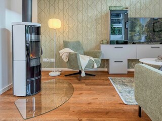 Wohnbereich mit Kamin