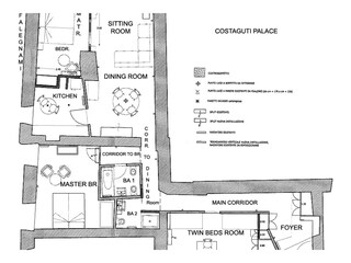Floor plan of lower floor