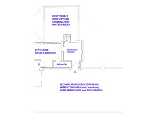 Floor plan of higher floor