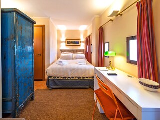 Penthouse double bedroom seen from its door