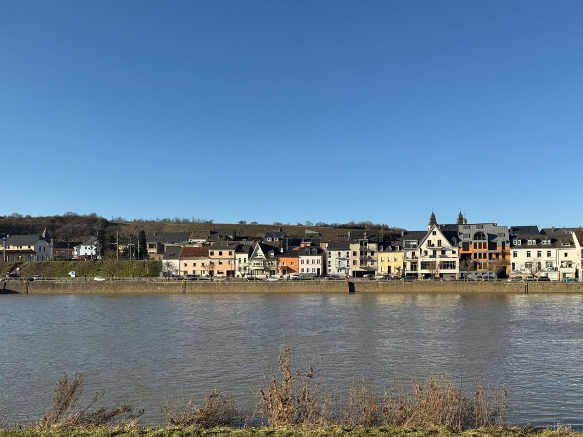 Blick auf Wasserbillig von der Terrasse