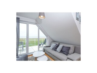 Wohnbereich mit komfortablem Schlafsofa
