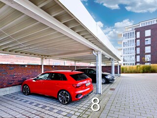 Reservierter Stellplatz im Carport