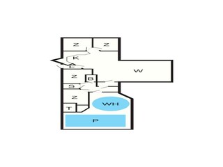 Vakantiehuis Blåvand Grondplan 42
