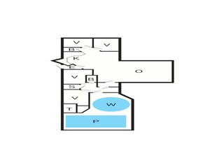 Vakantiehuis Blåvand Grondplan 2