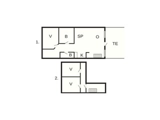 Ferienhaus Tranum Strand Grundriss 2