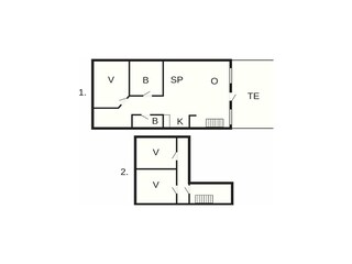 Maison de vacances Tranum Strand Plan d'étage 2