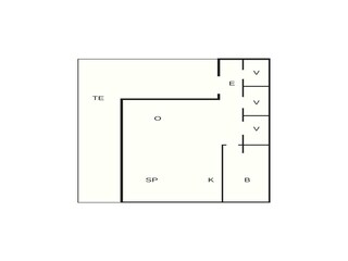 Vakantiehuis Risør Grondplan 14