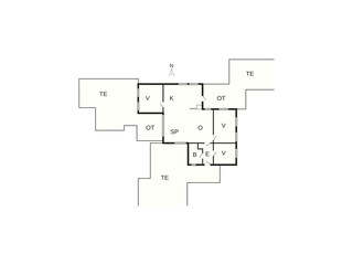 Casa de vacaciones Asperup Plano de planta 44