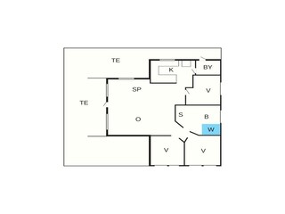 Vakantiehuis Sydals Grondplan 40