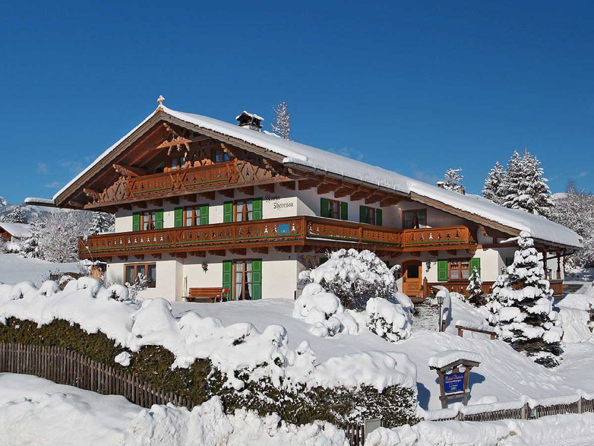 View of the house in the winter