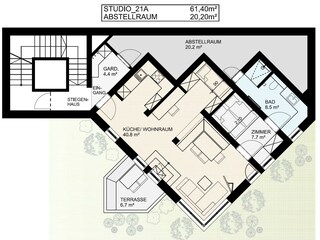 Grundriss Studio 21a