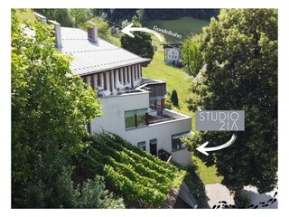 haus mit Infos