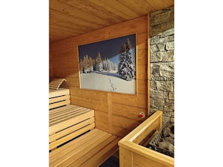Sauna_Winterbild(c) Alpenchalets Oberlaiming_Foto