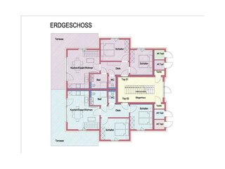 Alpenchalets Oberlaiming Itter_Appartementplan_Par