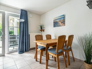 Essbereich im Wohnzimmer